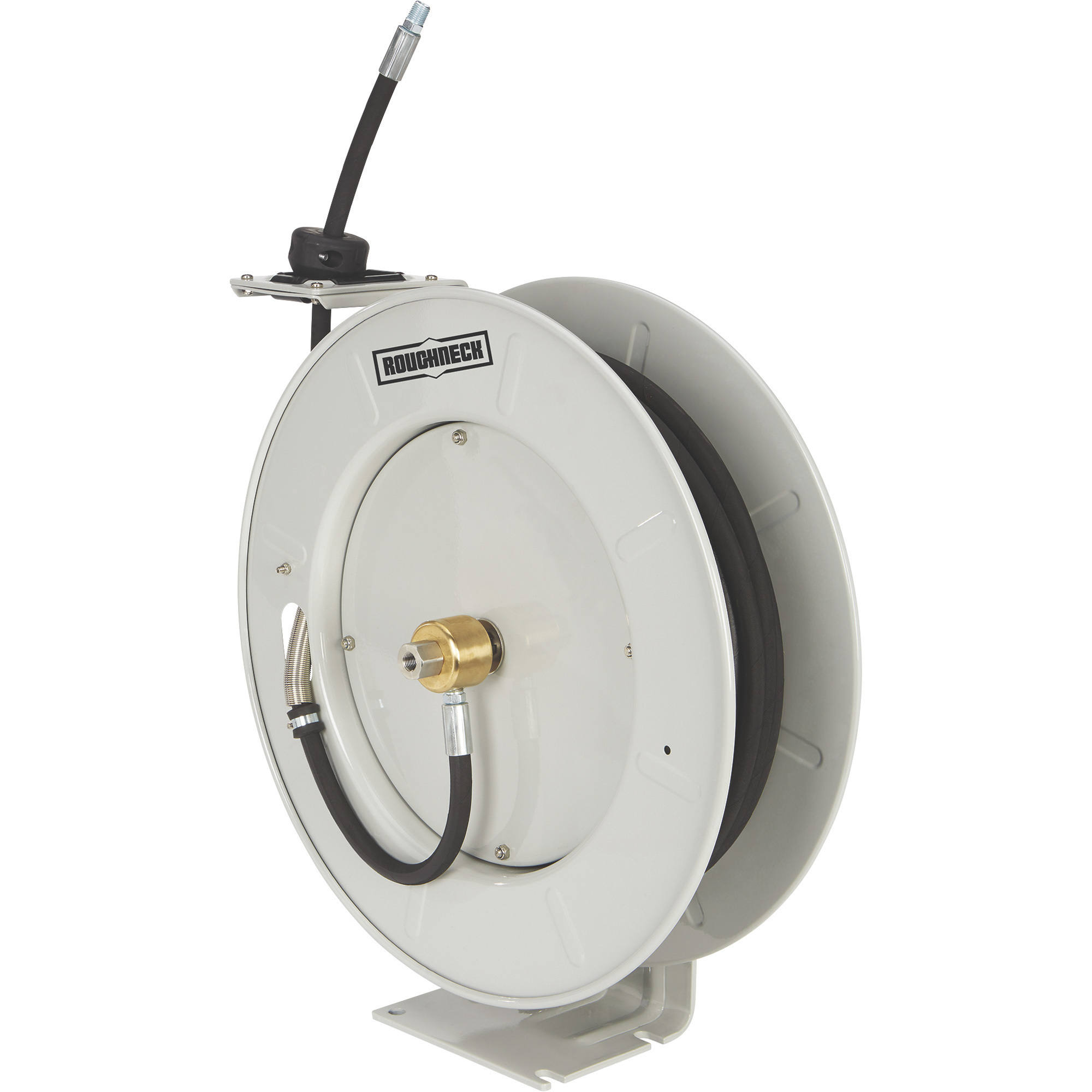 Strongway Grease Hose Reel, 1/4in. x 50ft. Hose, 19.8in.L x 8.4in.W x 22.3in.H